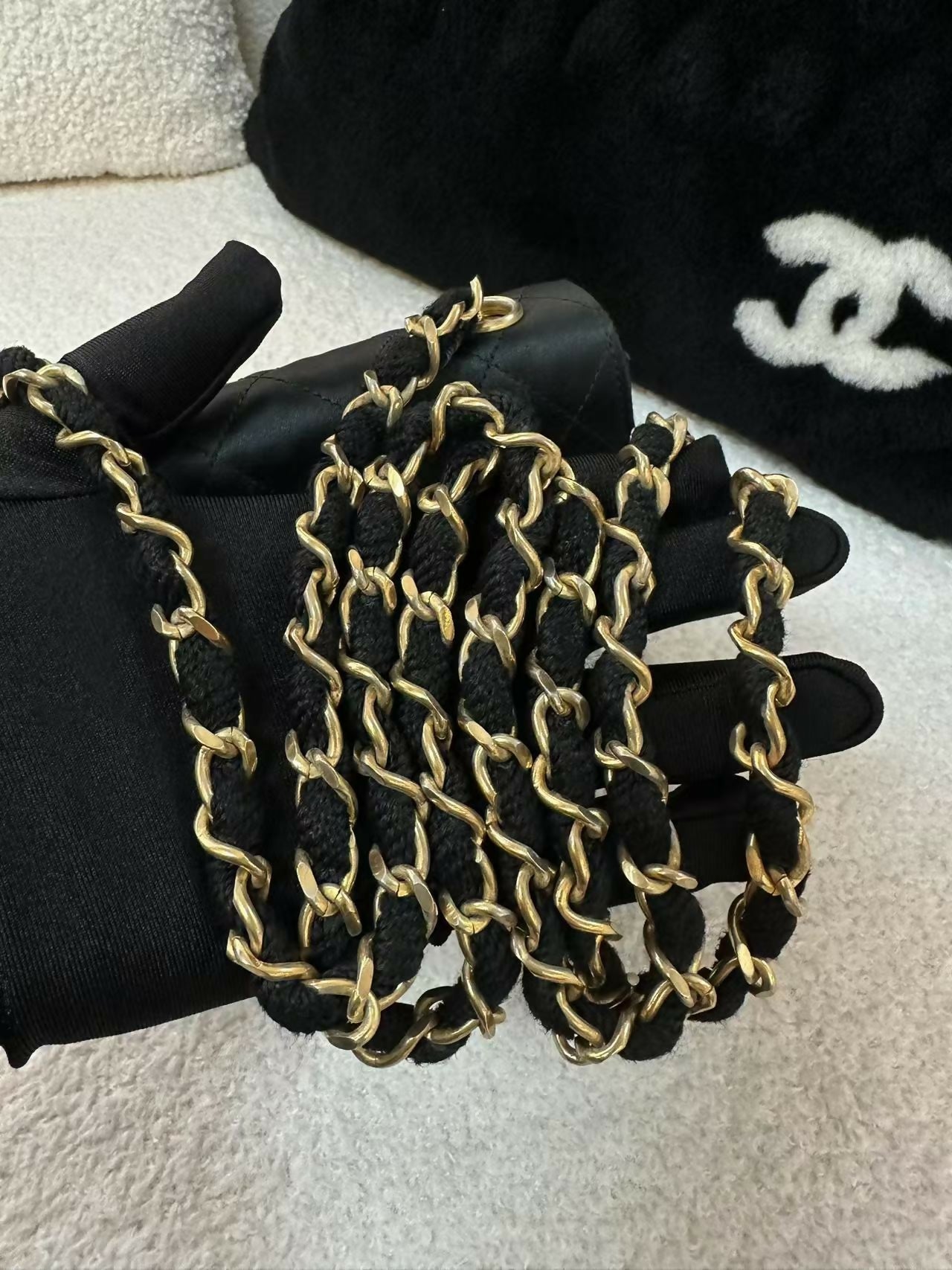 Chanel Vintage (1986-88) Classic Mini Satin Bag