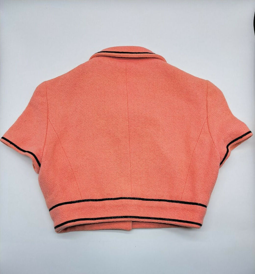 Chanel Vintage 95P Pink Cropped Jacket