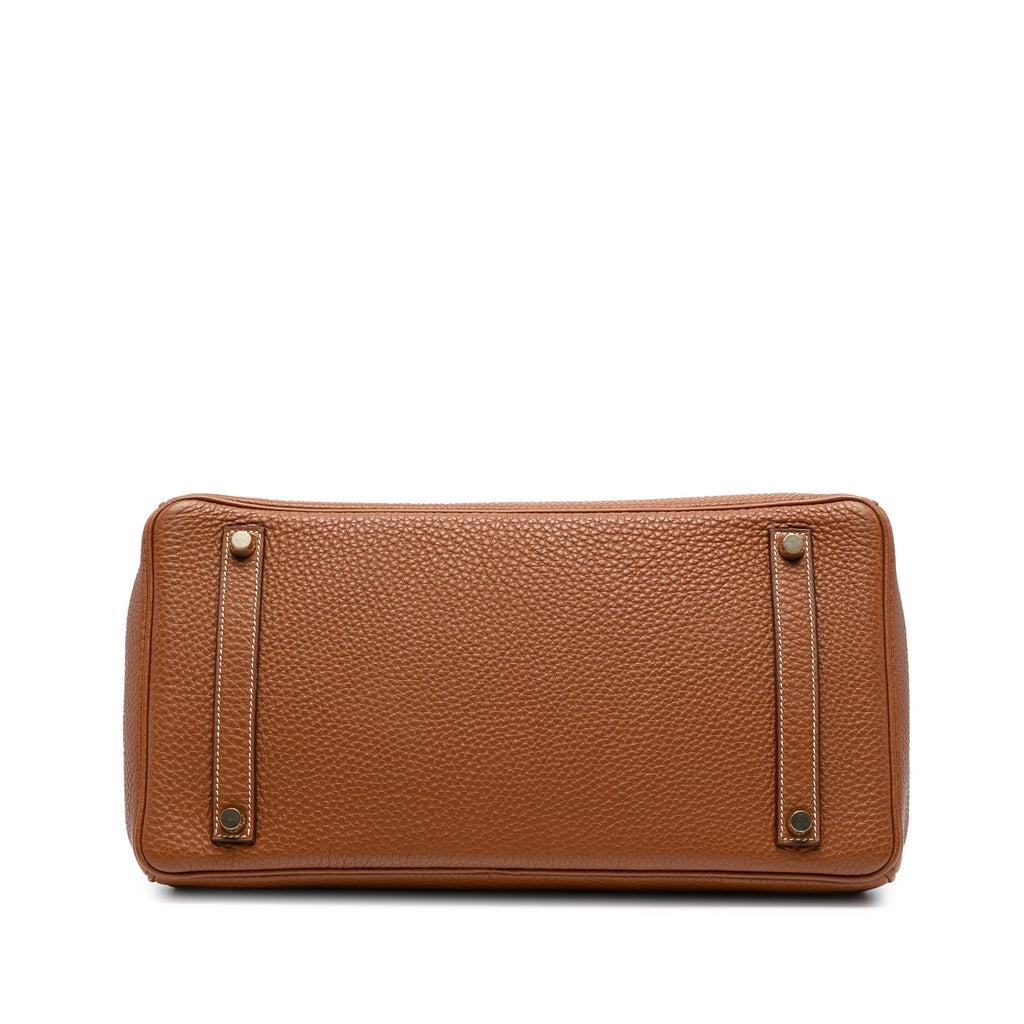 Birkin Handbag Brown Togo with Gold Hardware 35