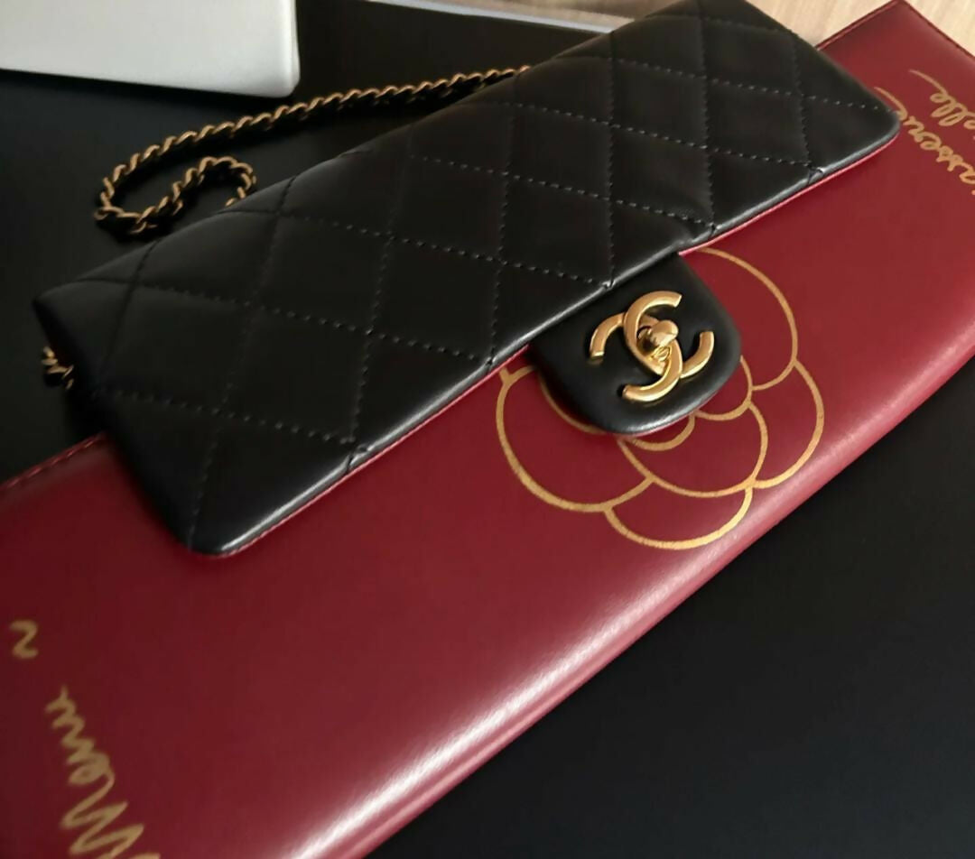 Chanel 2014 Vintage Brasserie Gabrielle Menu Clutch