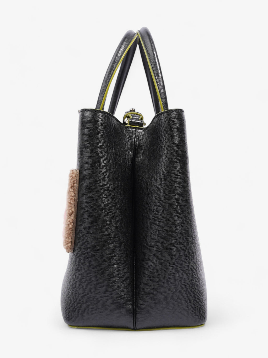 Fendi 2Jours Logo Bag Black / Multicoloured Leather Petite