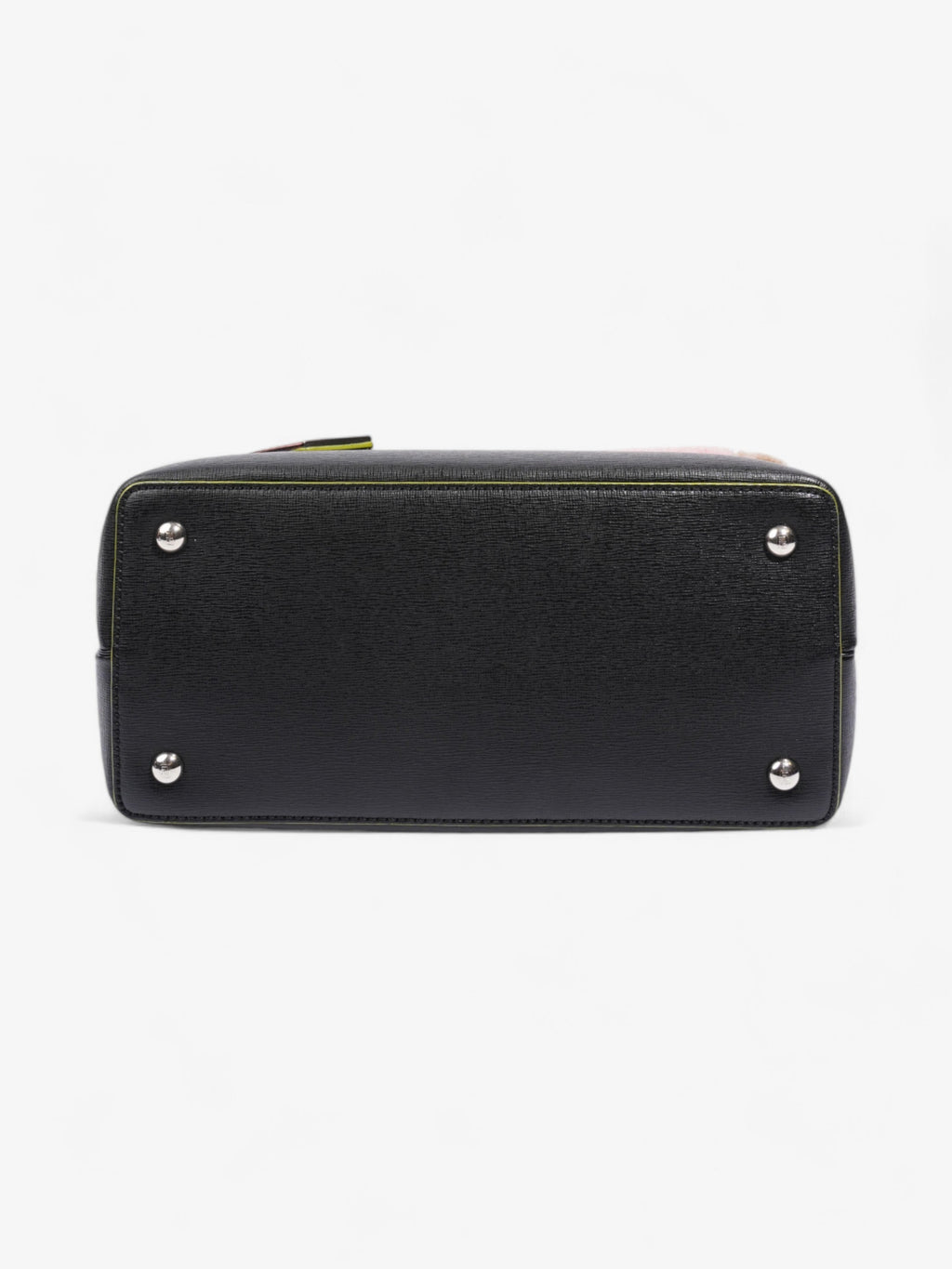 Fendi 2Jours Logo Bag Black / Multicoloured Leather Petite