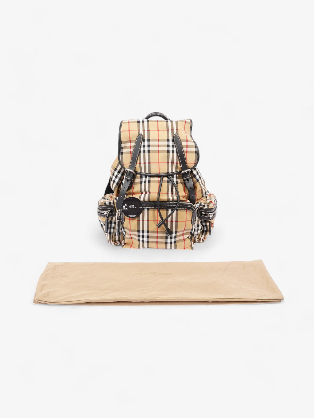 Burberry Check Backpack House Check Cotton Large