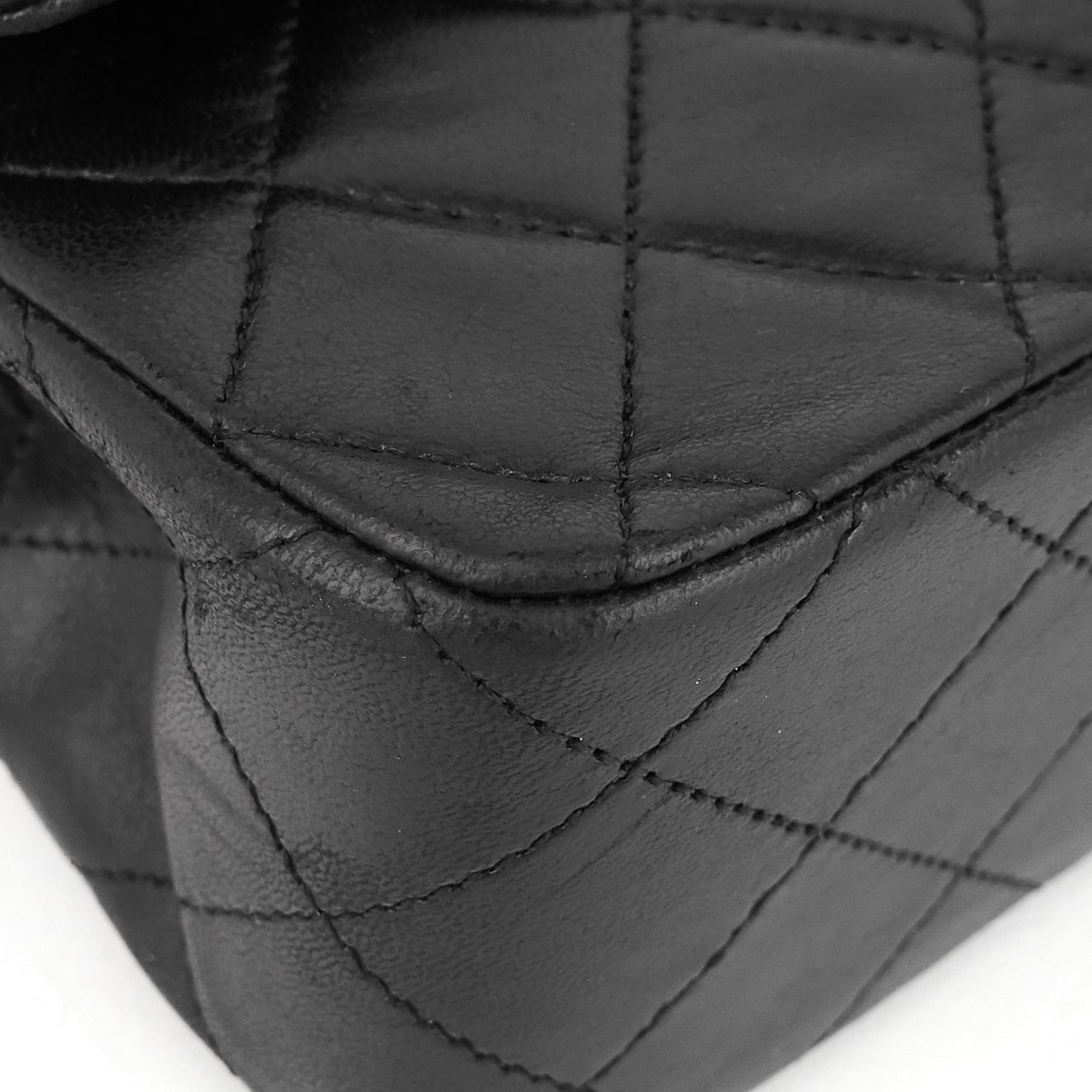 Chanel Double Flap Quilted Lambskin Leather Bag