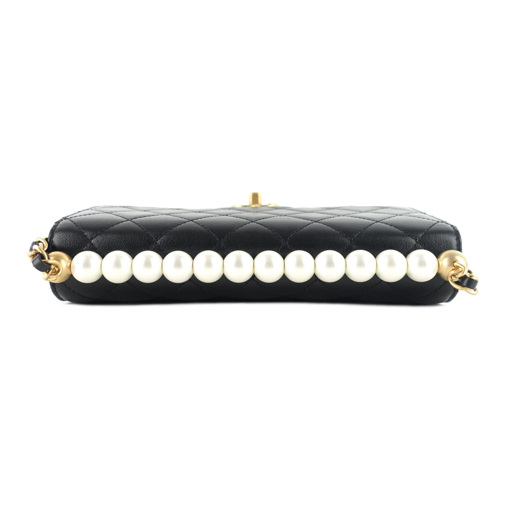 Chanel Chic Pearls Mini Lambskin Leather Bag