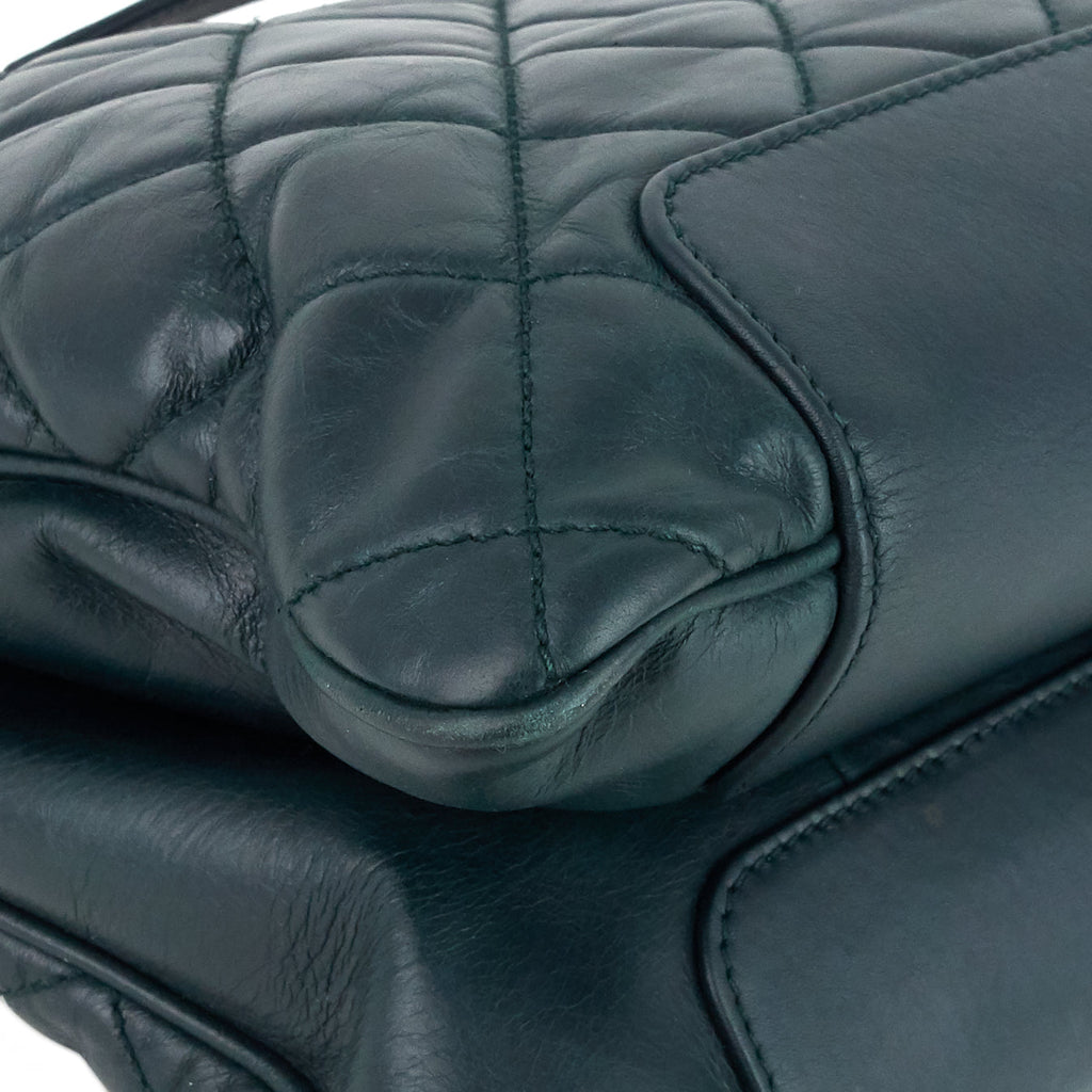 Chanel Glazed Calfskin Leather Shopping Tote Bag