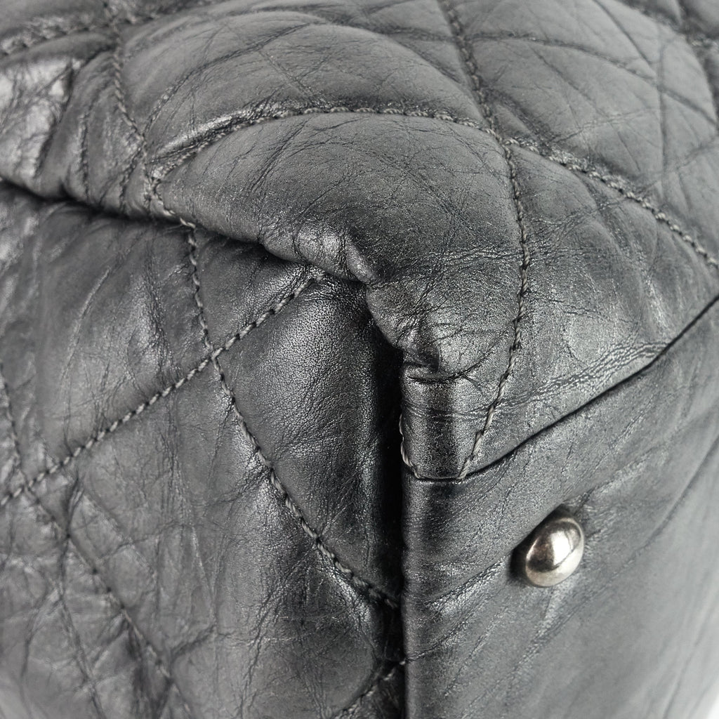 Chanel Pondichery Aged Calfskin Leather Tote Bag