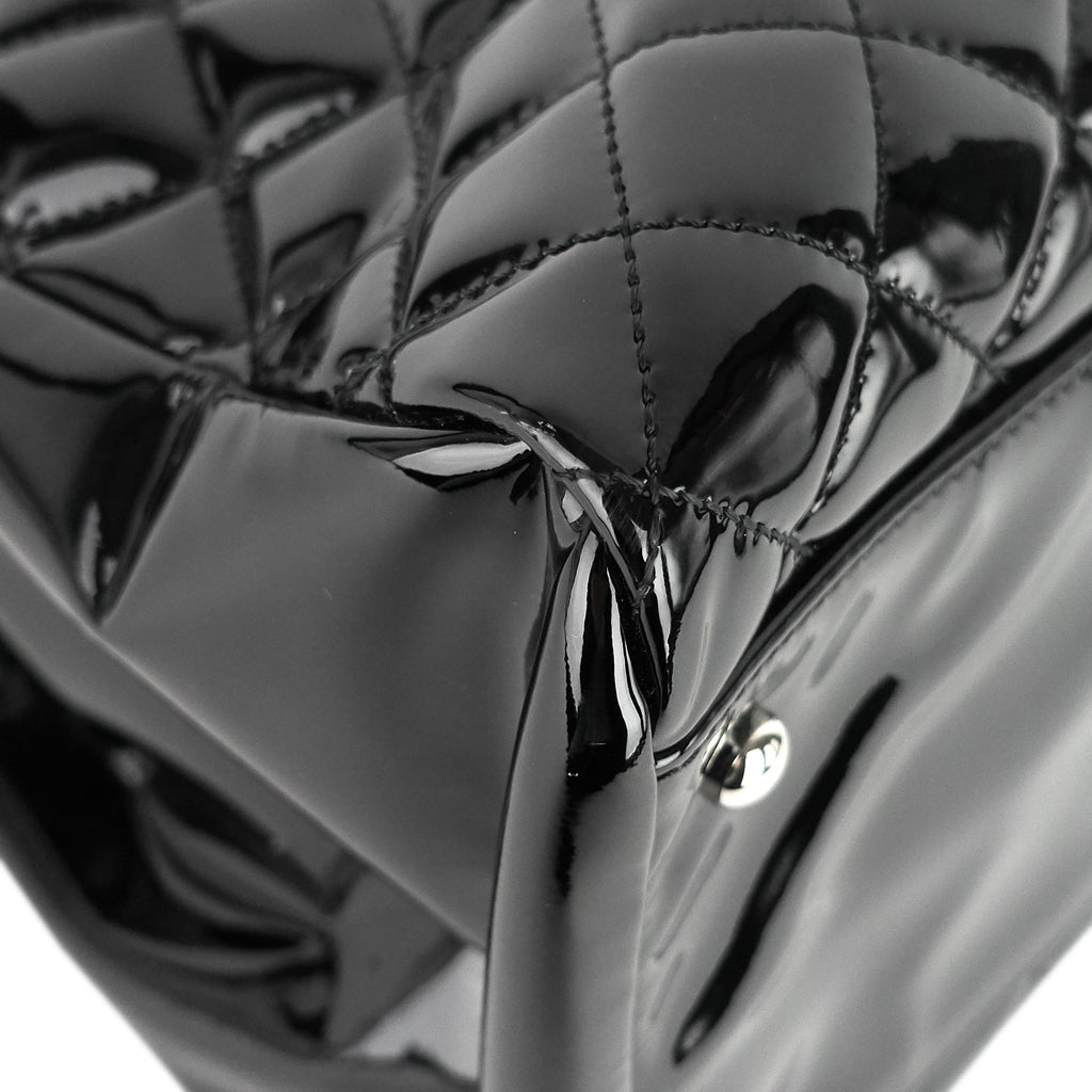 Chanel Just Mademoiselle Large Patent Leather Bag