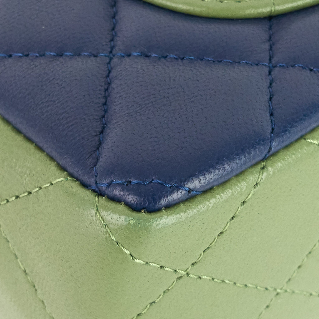 Chanel Classic Tricolour Lambskin Mini Flap Bag