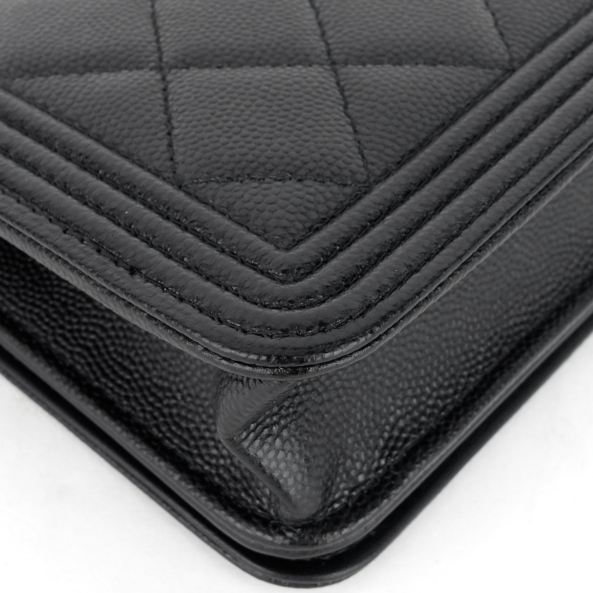Chanel Boy Caviar Leather Wallet on Chain Bag