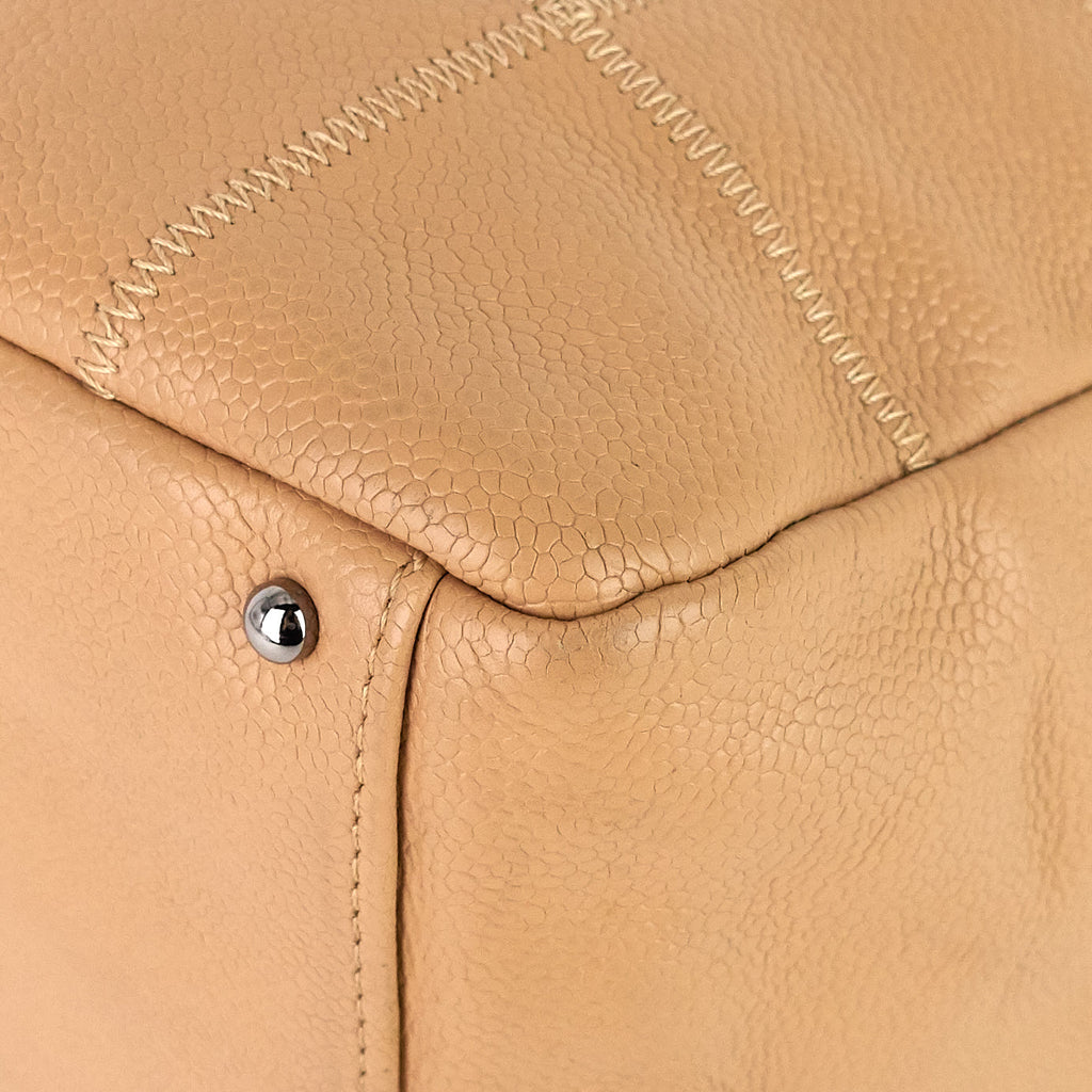 Chanel Choco Bar Caviar Shoulder Bag