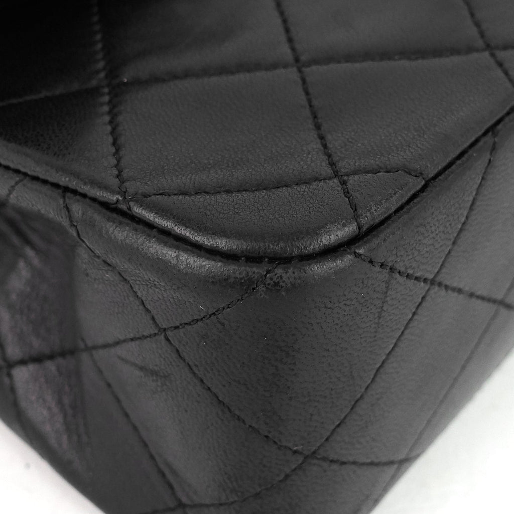 Chanel Double Flap Quilted Lambskin Leather Bag