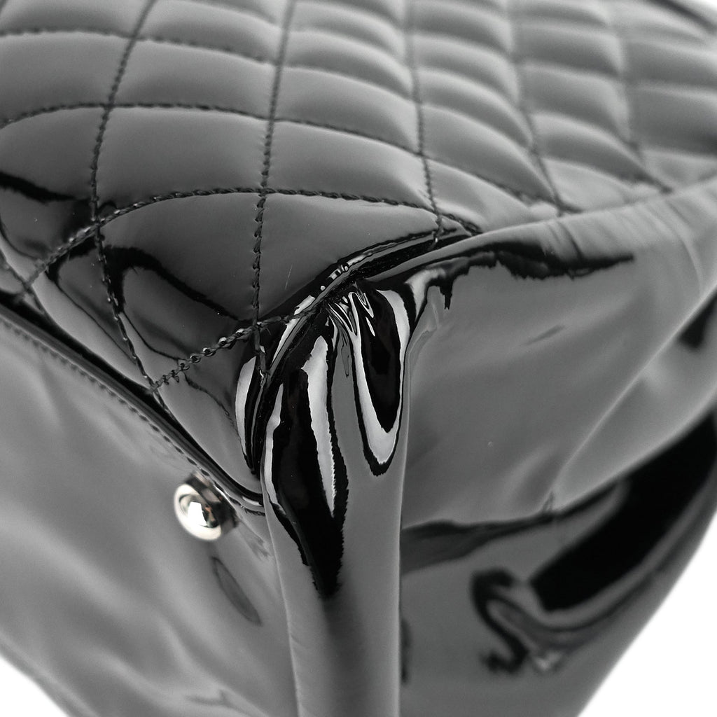 Chanel Just Mademoiselle Large Patent Leather Bag