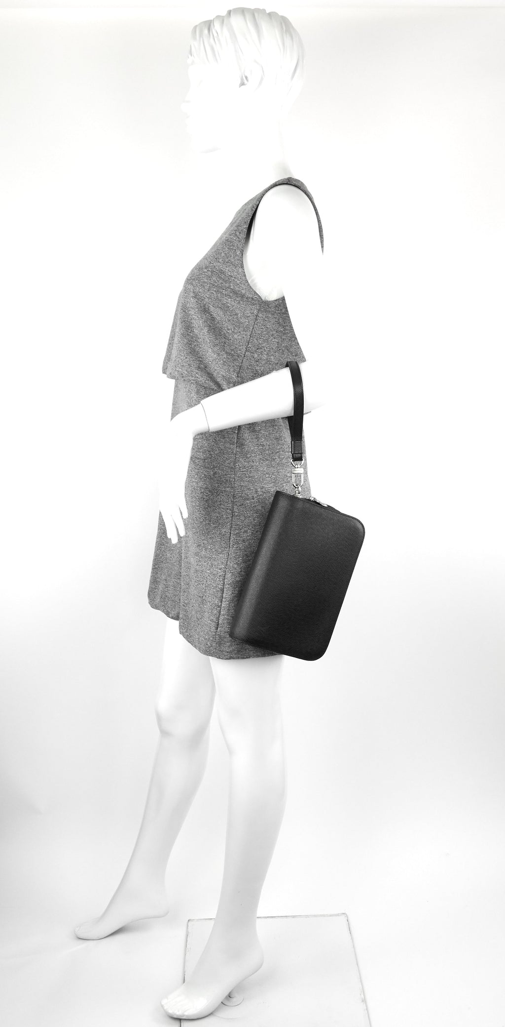 Louis Vuitto Bakail Taiga Leather Clutch Bag