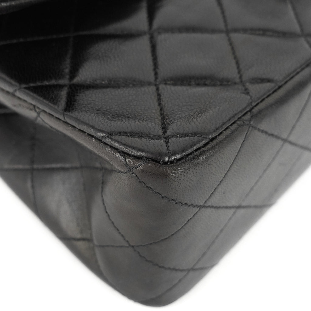 Chanel Double Flap Quilted Lambskin Leather Bag