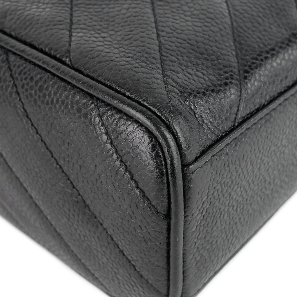 Chanel Quilted Caviar Leather CC Camera Bag