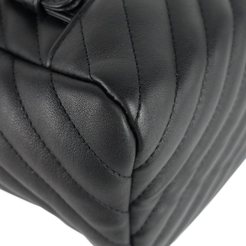Chanel Urban Spirit Large Chevron Calfskin Backpack Bag