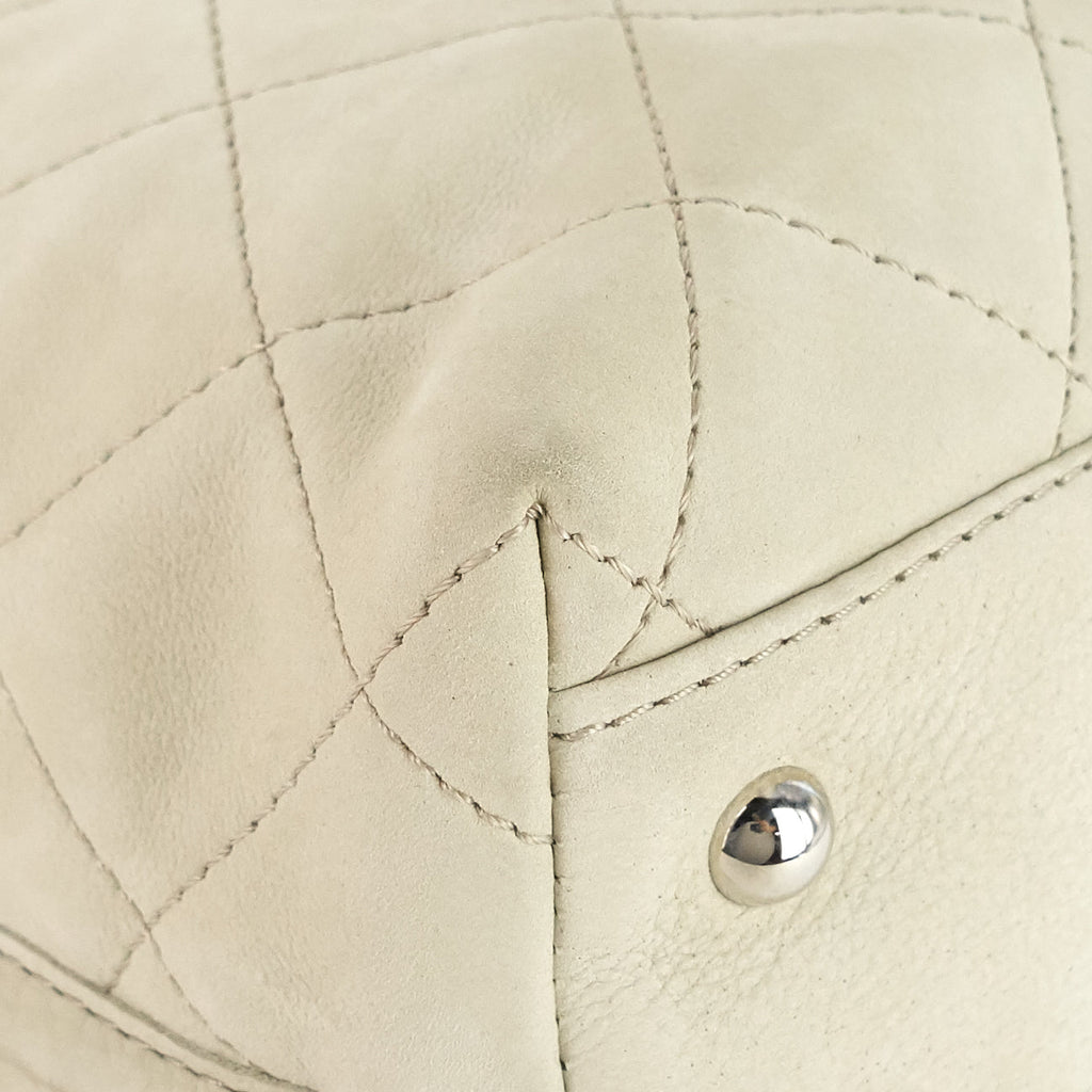 Chanel French Riviera Quilted Suede Hobo Bag