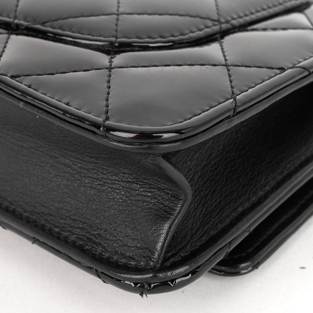 Chanel Patent Leather Wallet on Chain Bag