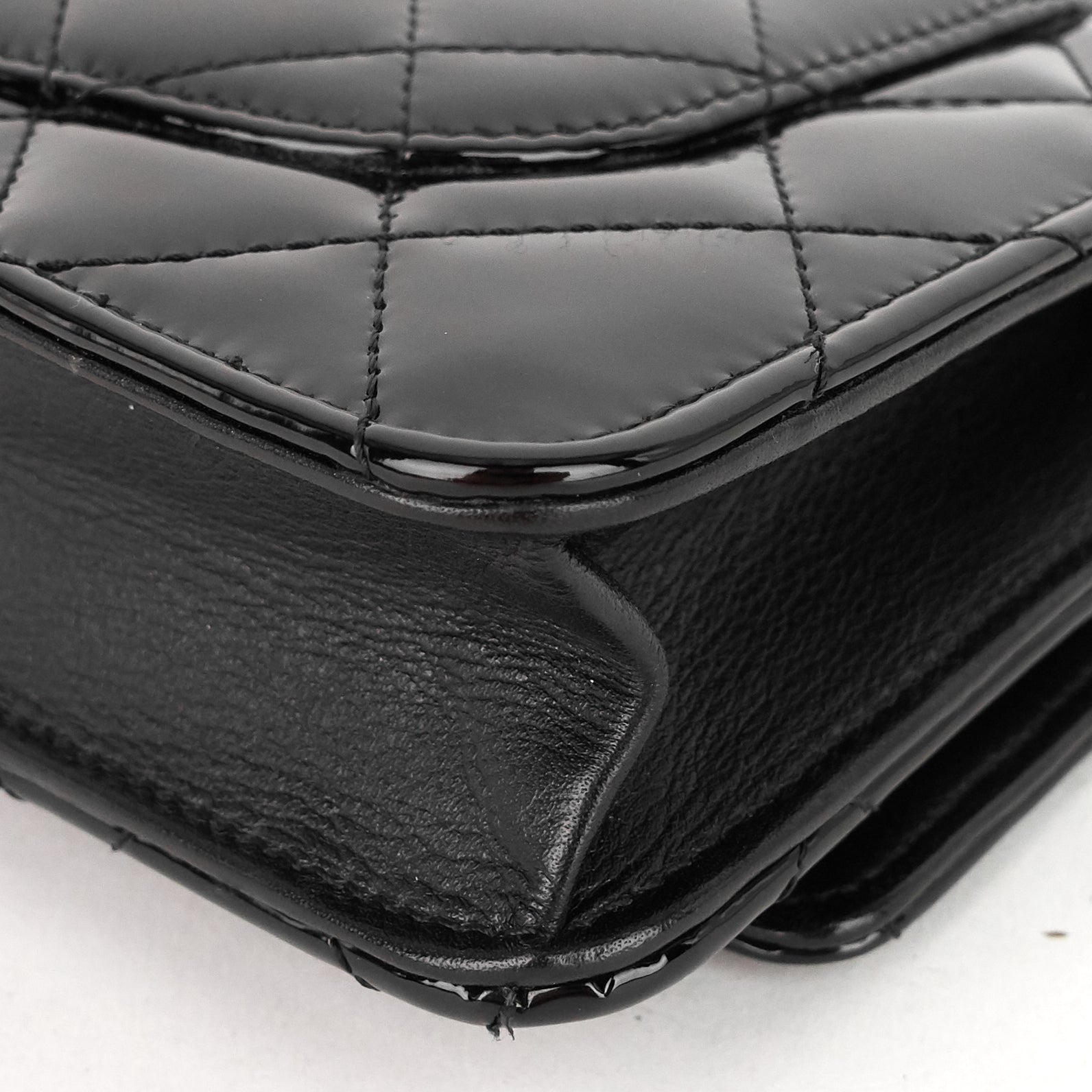 Chanel Patent Leather Wallet on Chain Bag