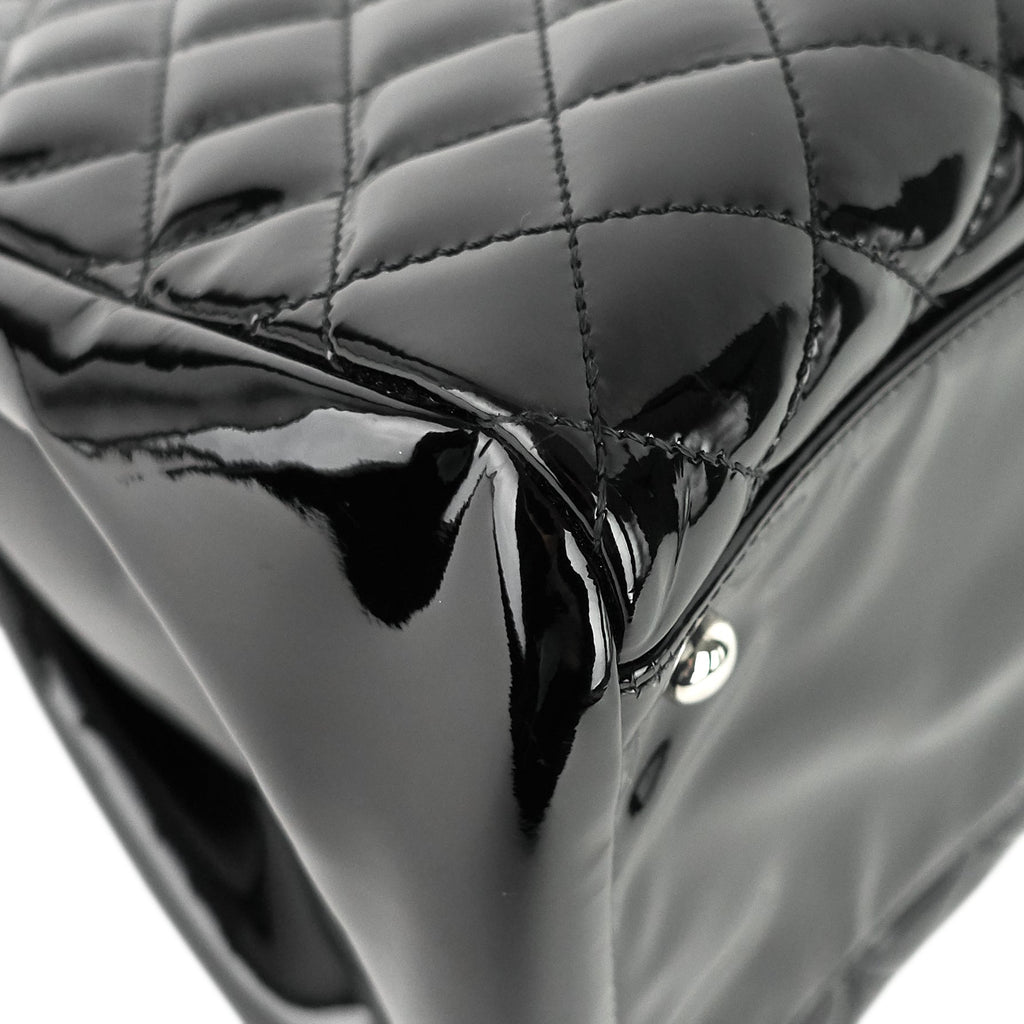 Chanel Just Mademoiselle Large Patent Leather Bag