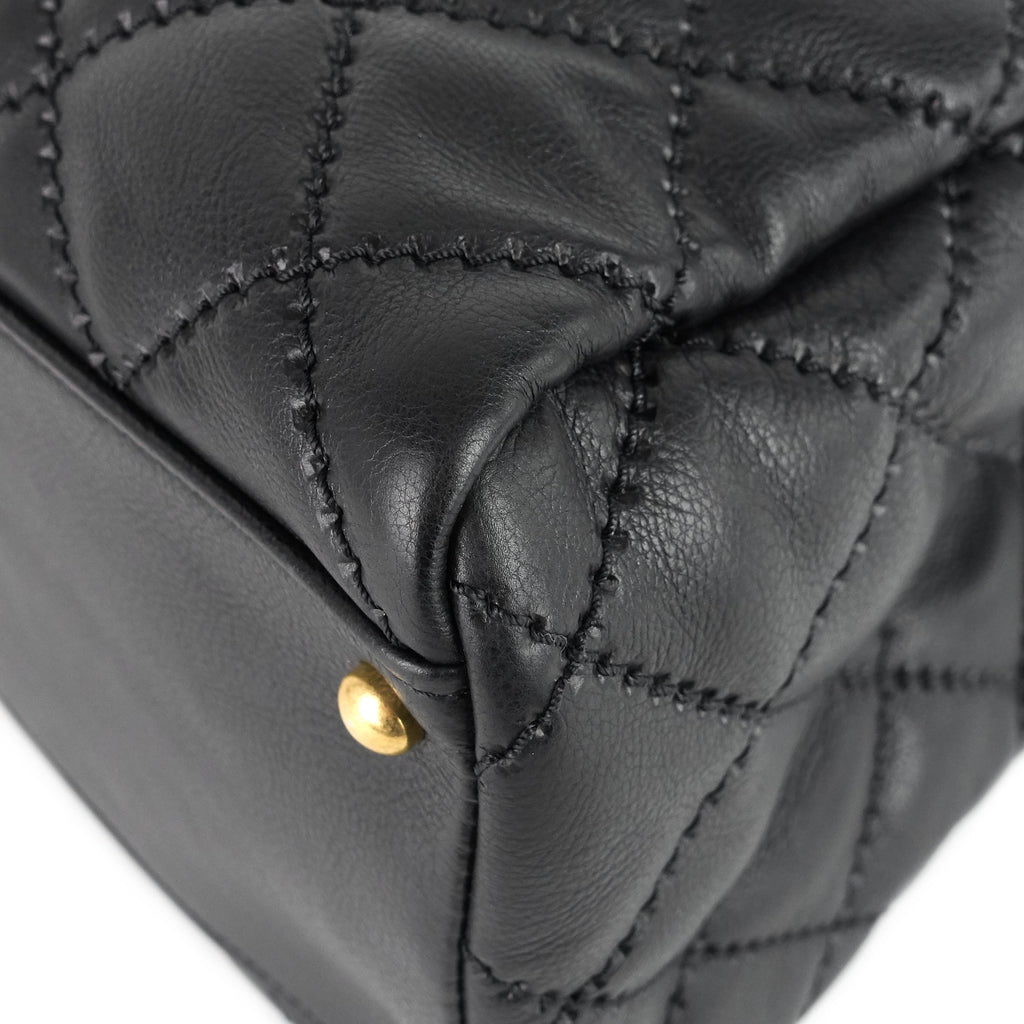 Chanel Retro Chain Large Calfskin Leather Shopping Tote Bag