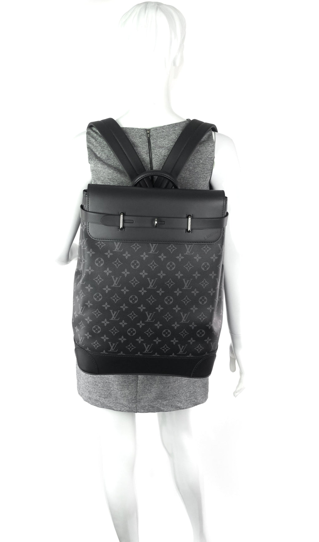 Louis Vuitto Steamer Monogram Eclipse Canvas Backpack