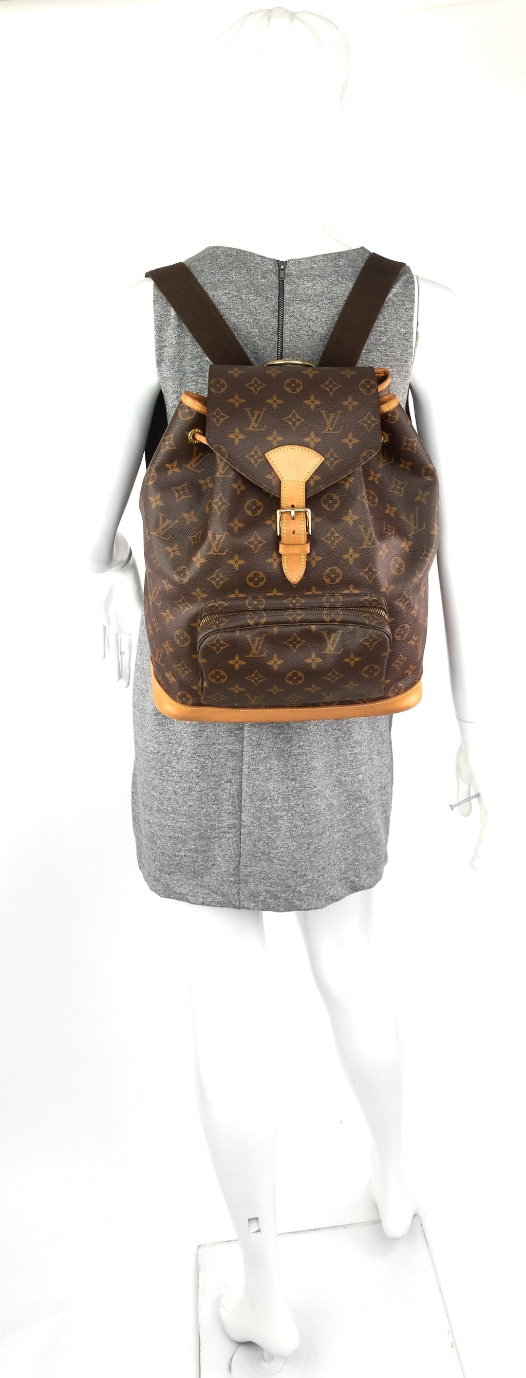Louis Vuitto Montsouris GM Monogram Canvas Backpack Bag
