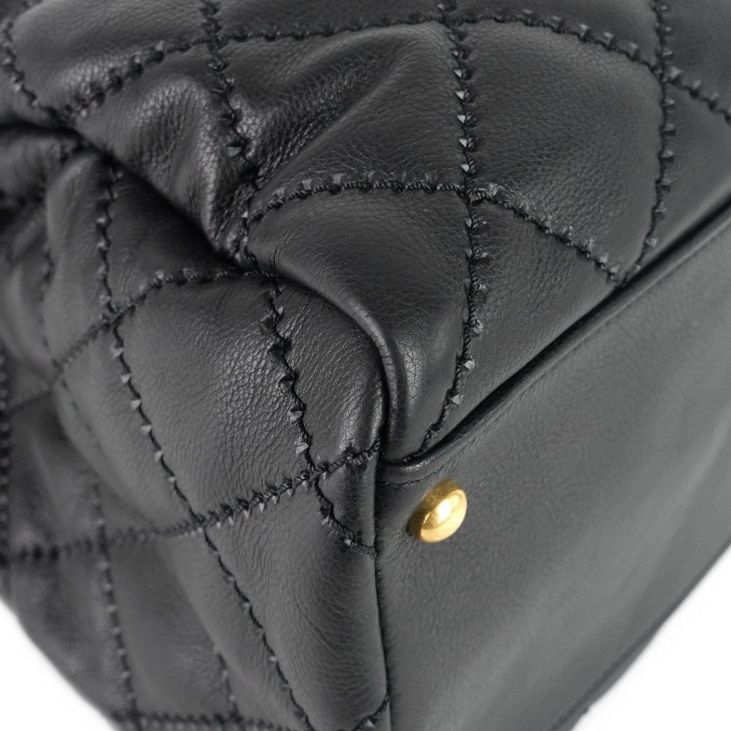 Chanel Retro Chain Large Calfskin Leather Shopping Tote Bag