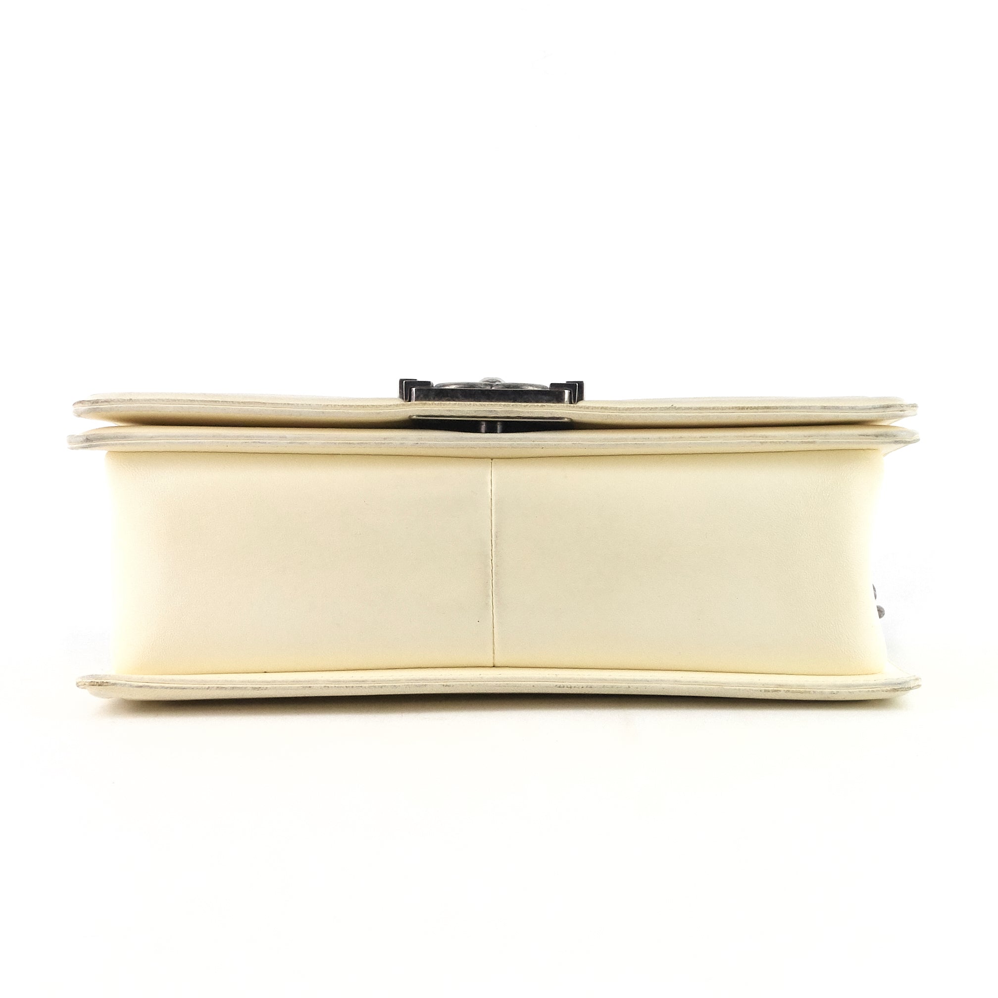 Chanel Boy Old Medium Lambskin Leather Bag