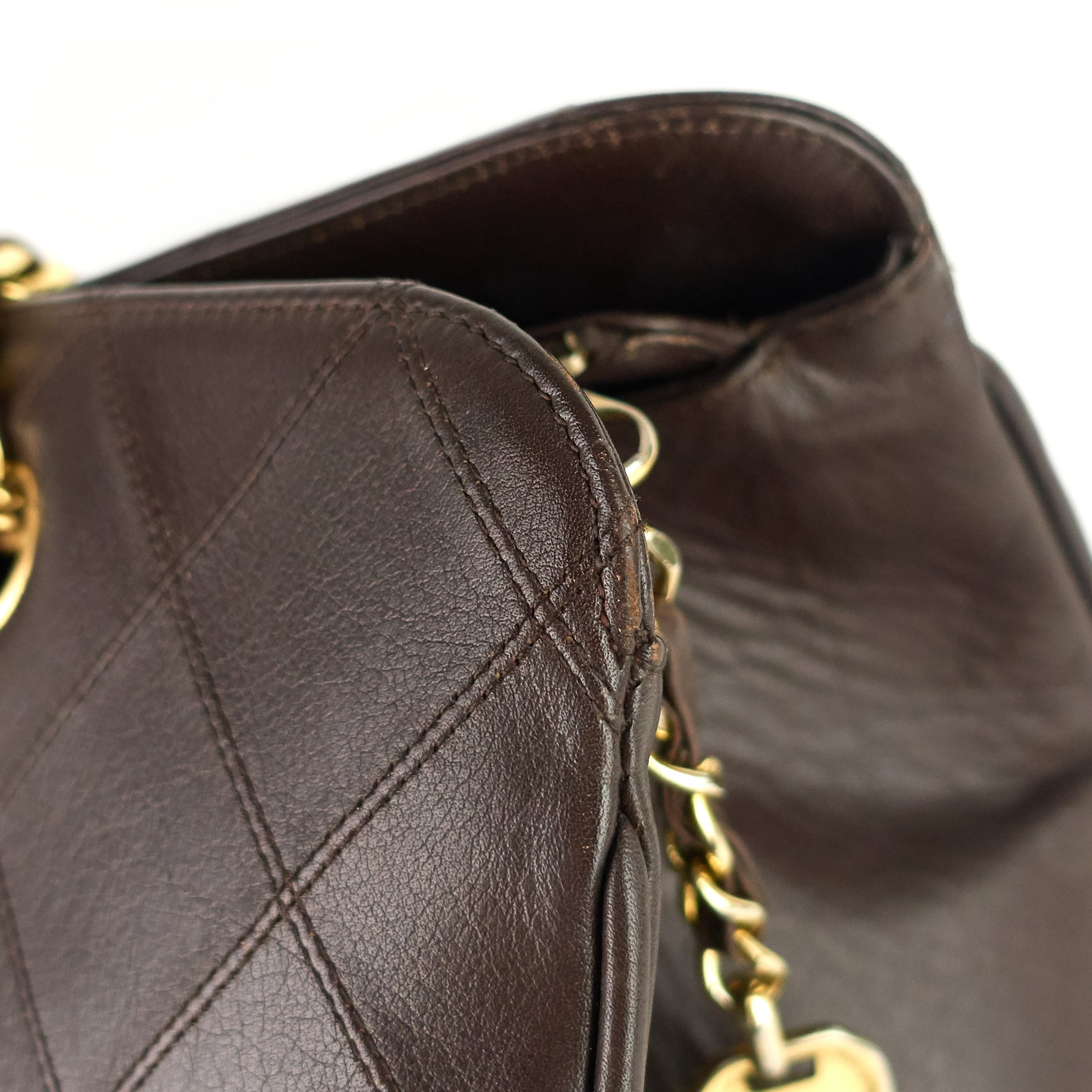 Chanel Vintage Supermodel Weekender Large Calfskin Leather Bag