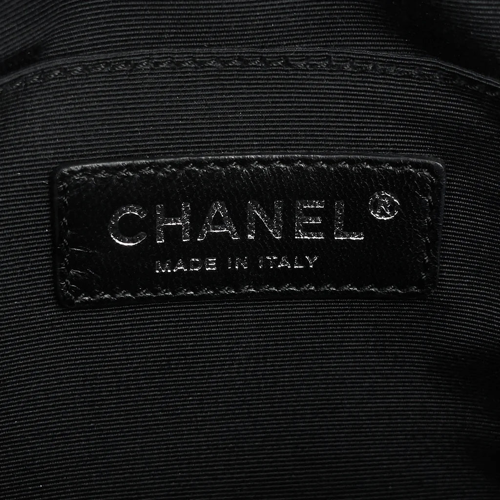 Chanel Reissue Small Black and Ivory Nylon Shoulder Bag