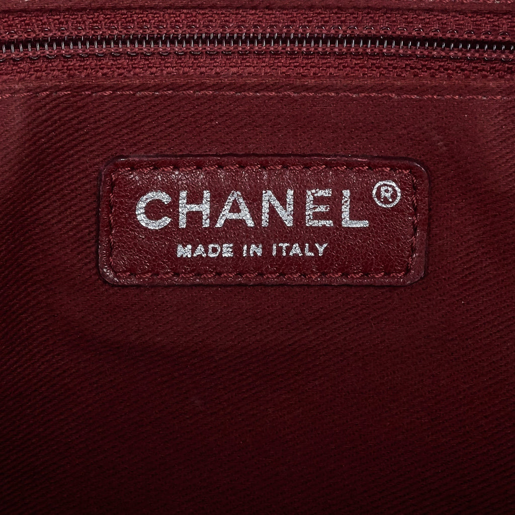 Chanel Pondichery Aged Calfskin Leather Tote Bag