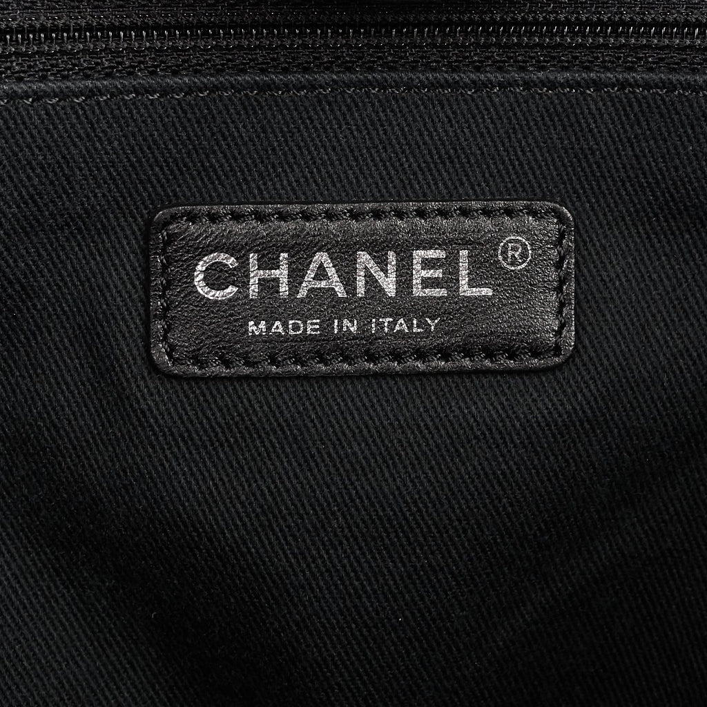 Chanel Deauville Medium Canvas Shopping Tote Bag