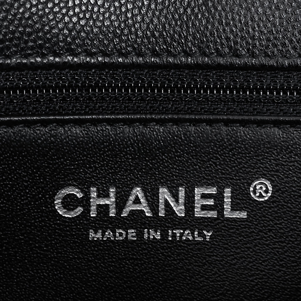 Chanel CC Coco Small Caviar and Lizard-Embossed Calfskin Top Handle Bag