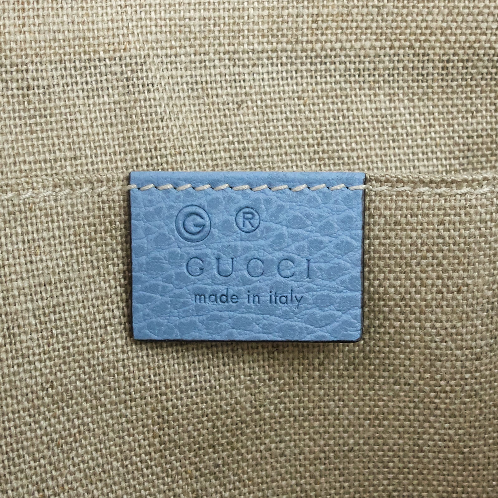 Gucci Calf Leather Bamboo Tassel Zip Clutch Bag