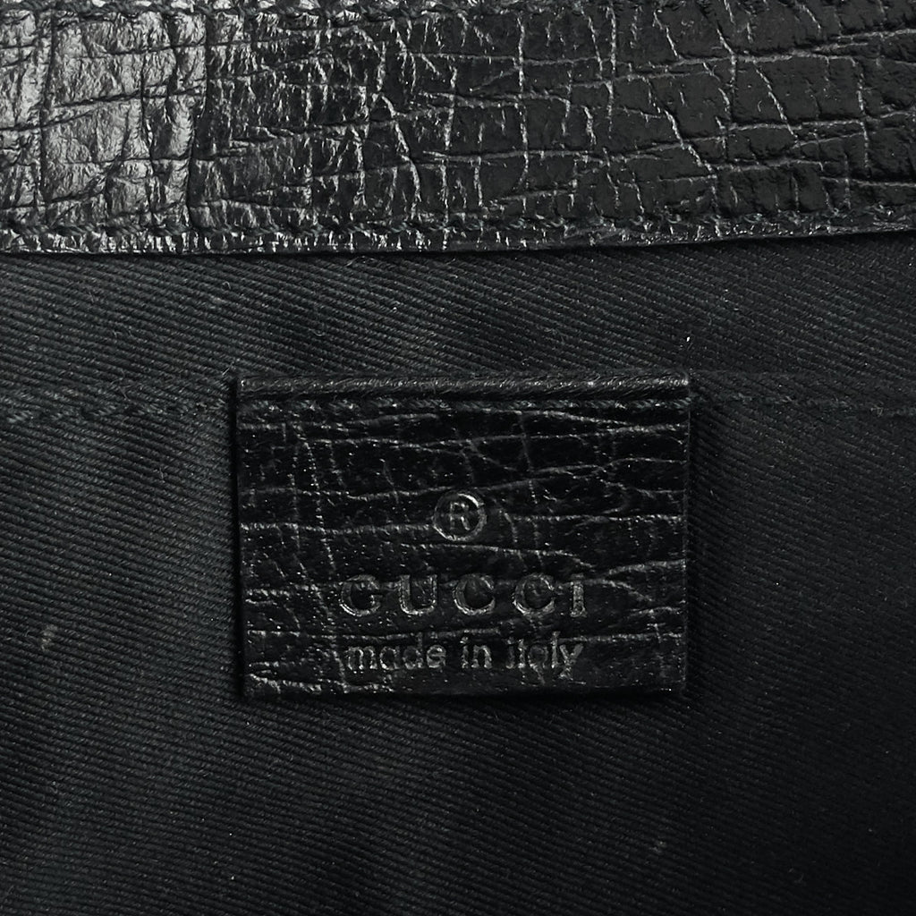 Gucci GG Canvas Horsebit Chain Clutch Bag