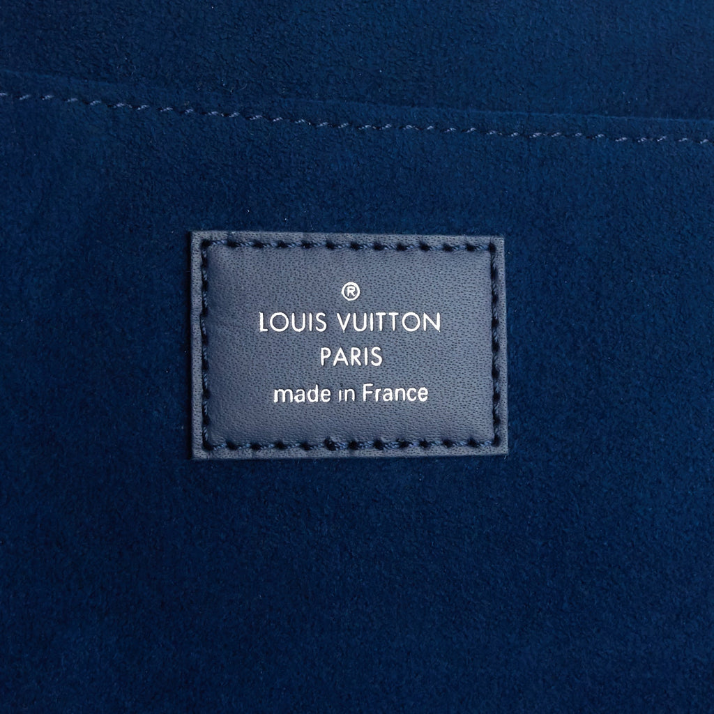 Louis Vuitto Pochette Jour PM Blue Epi Leather Clutch Bag