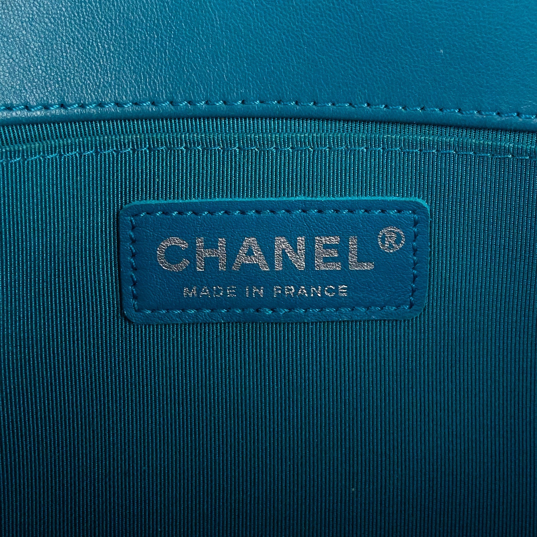Chanel Boy Old Medium Lambskin Leather Bag