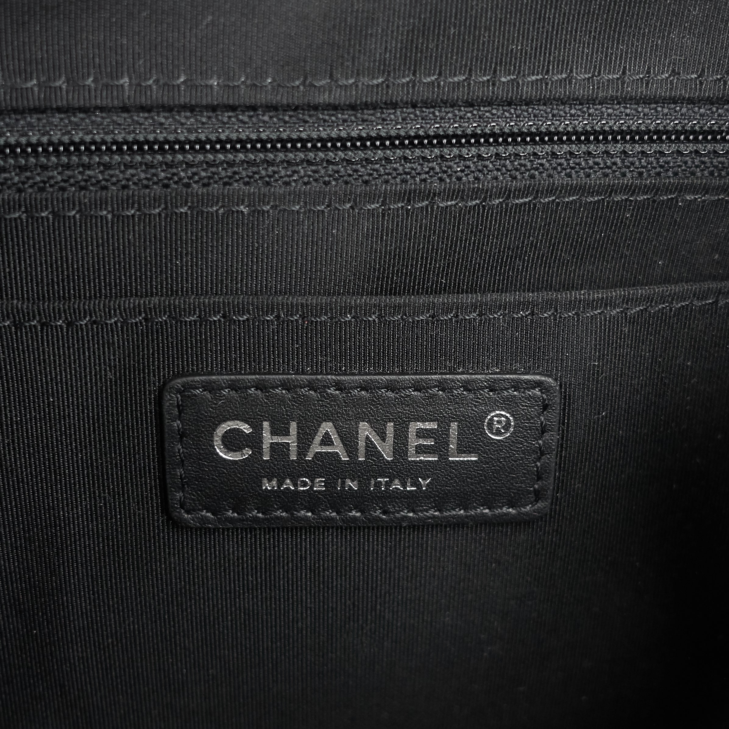Chanel Urban Spirit Large Chevron Calfskin Backpack Bag
