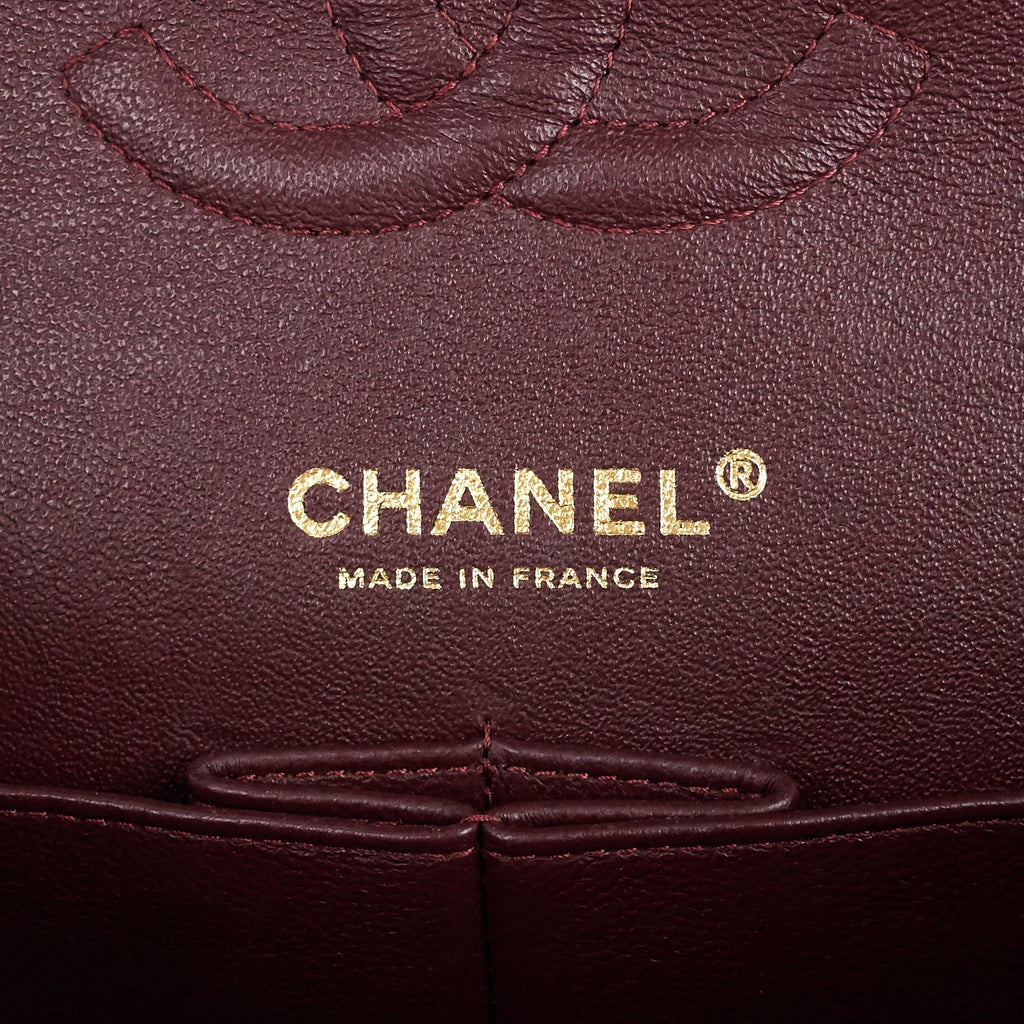 Chanel Double Flap Quilted Caviar Leather Bag