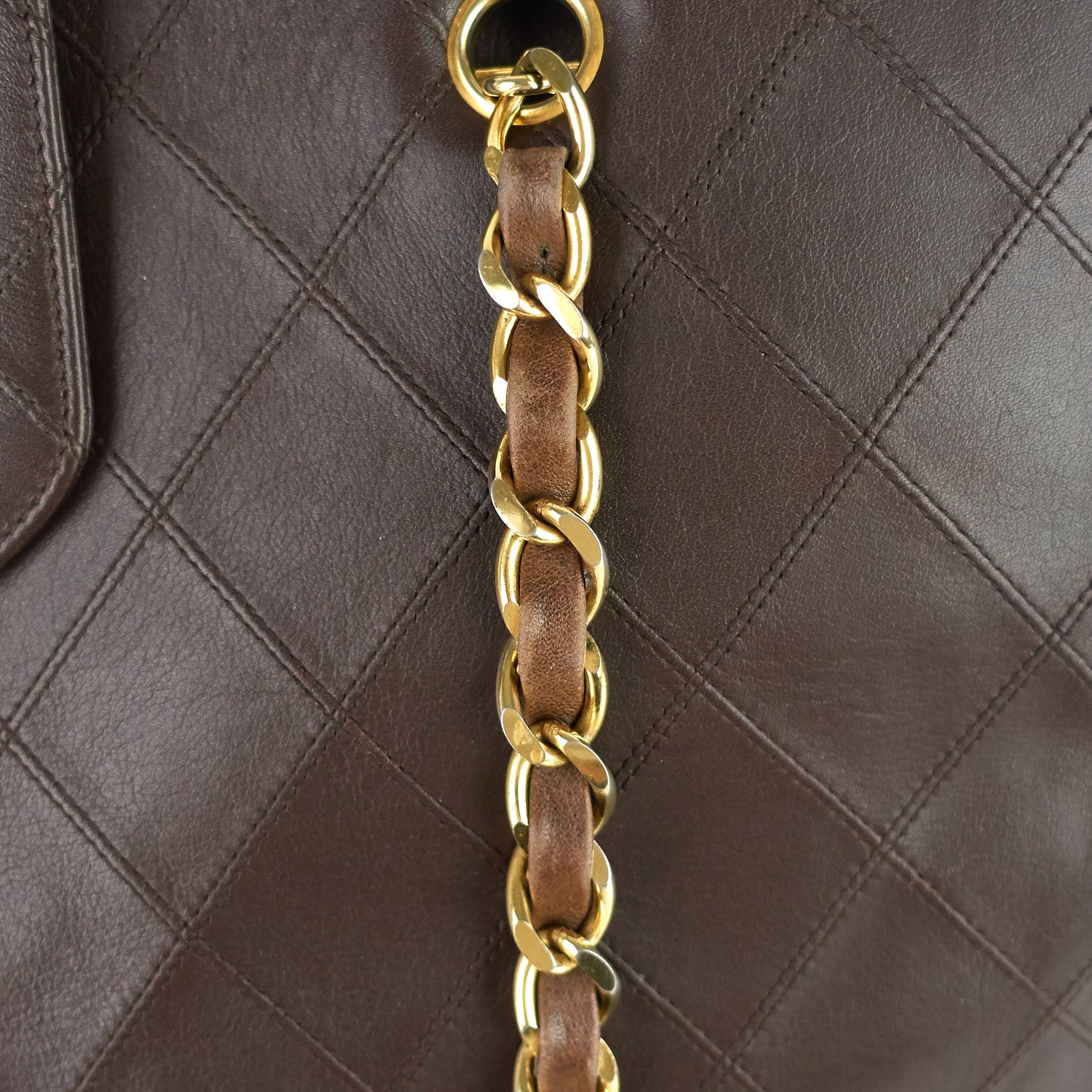 Chanel Vintage Supermodel Weekender Large Calfskin Leather Bag