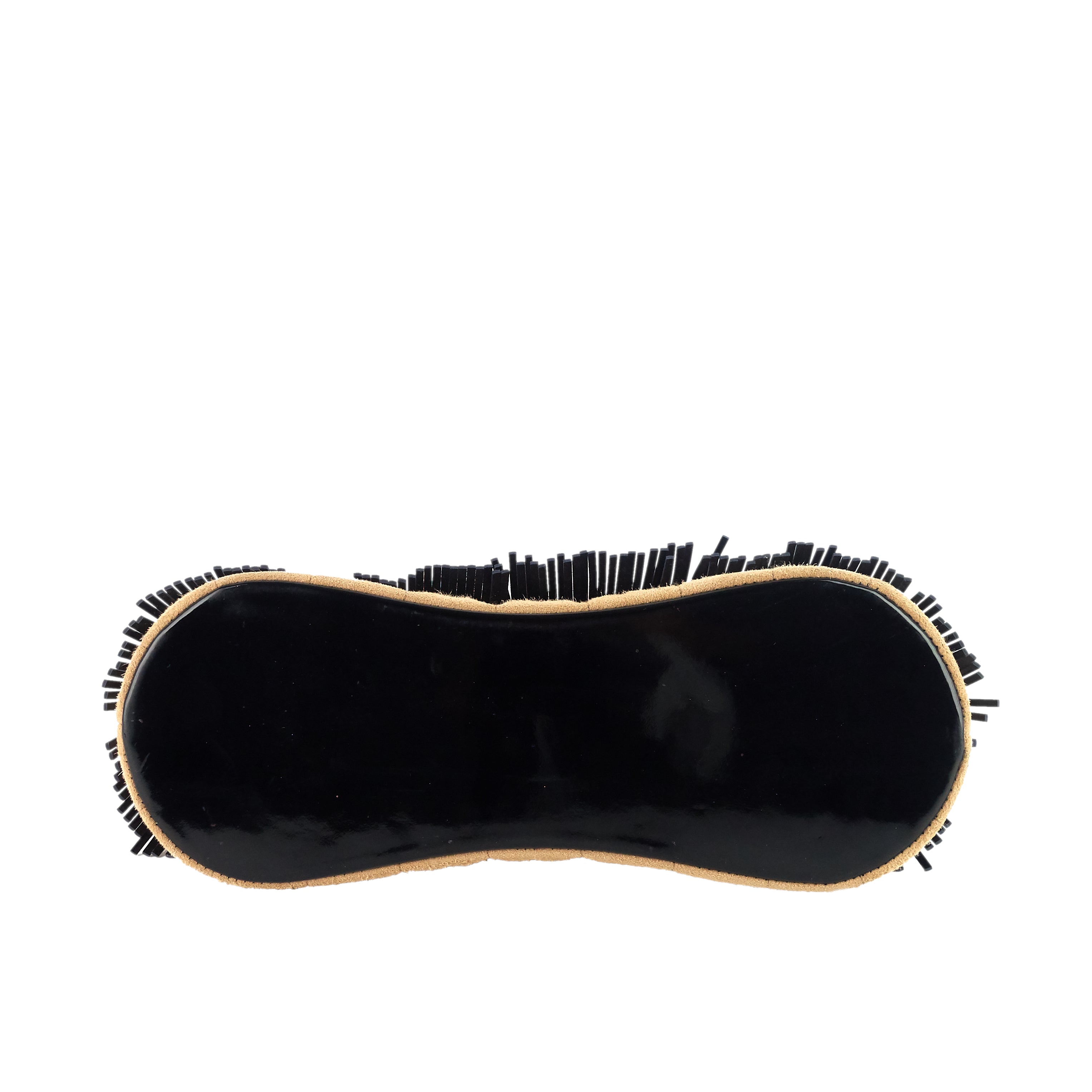 Chanel Suede and Patent Leather Mini Fringe Handbag