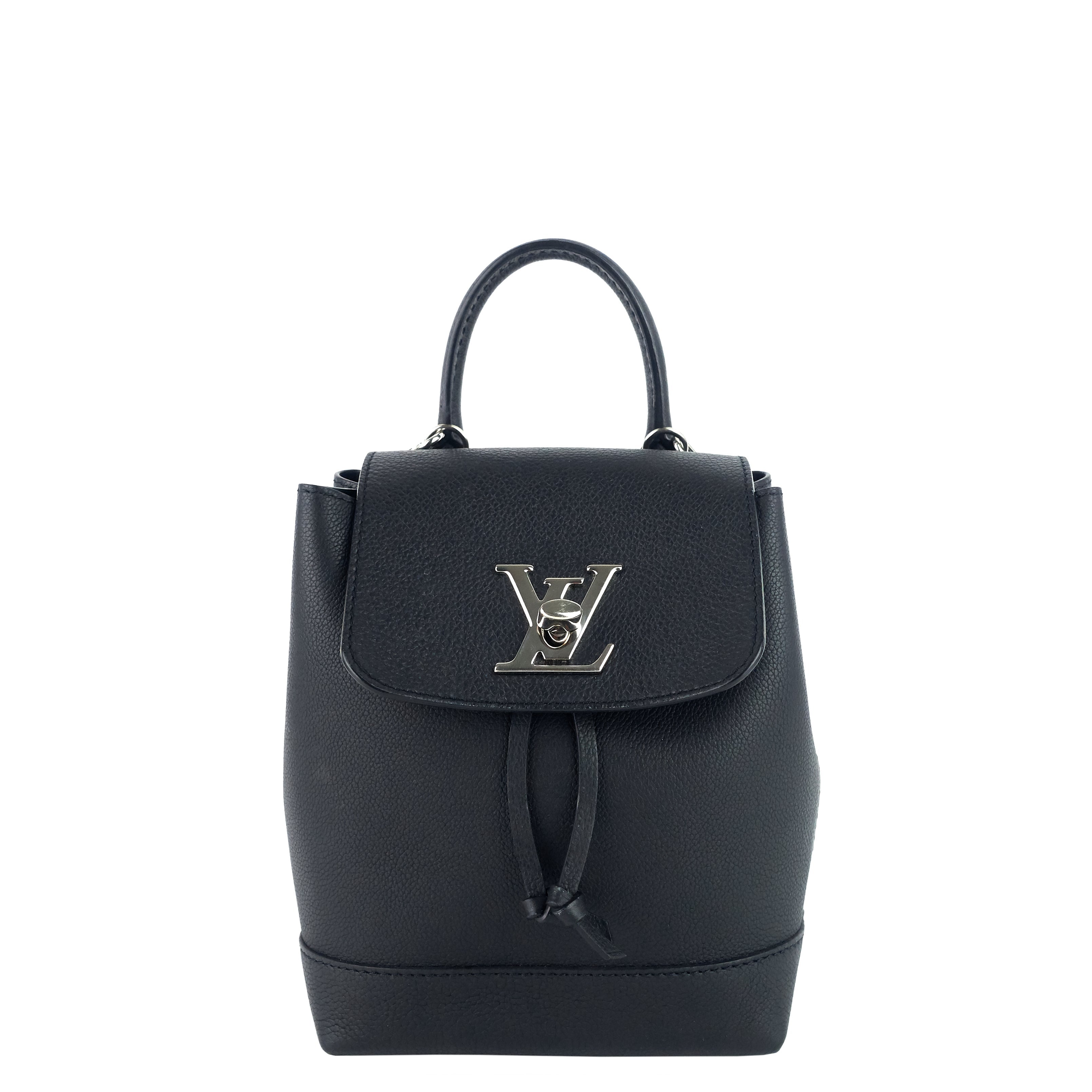 Louis Vuitto LockMe Mini Calfskin Leather Backpack Bag