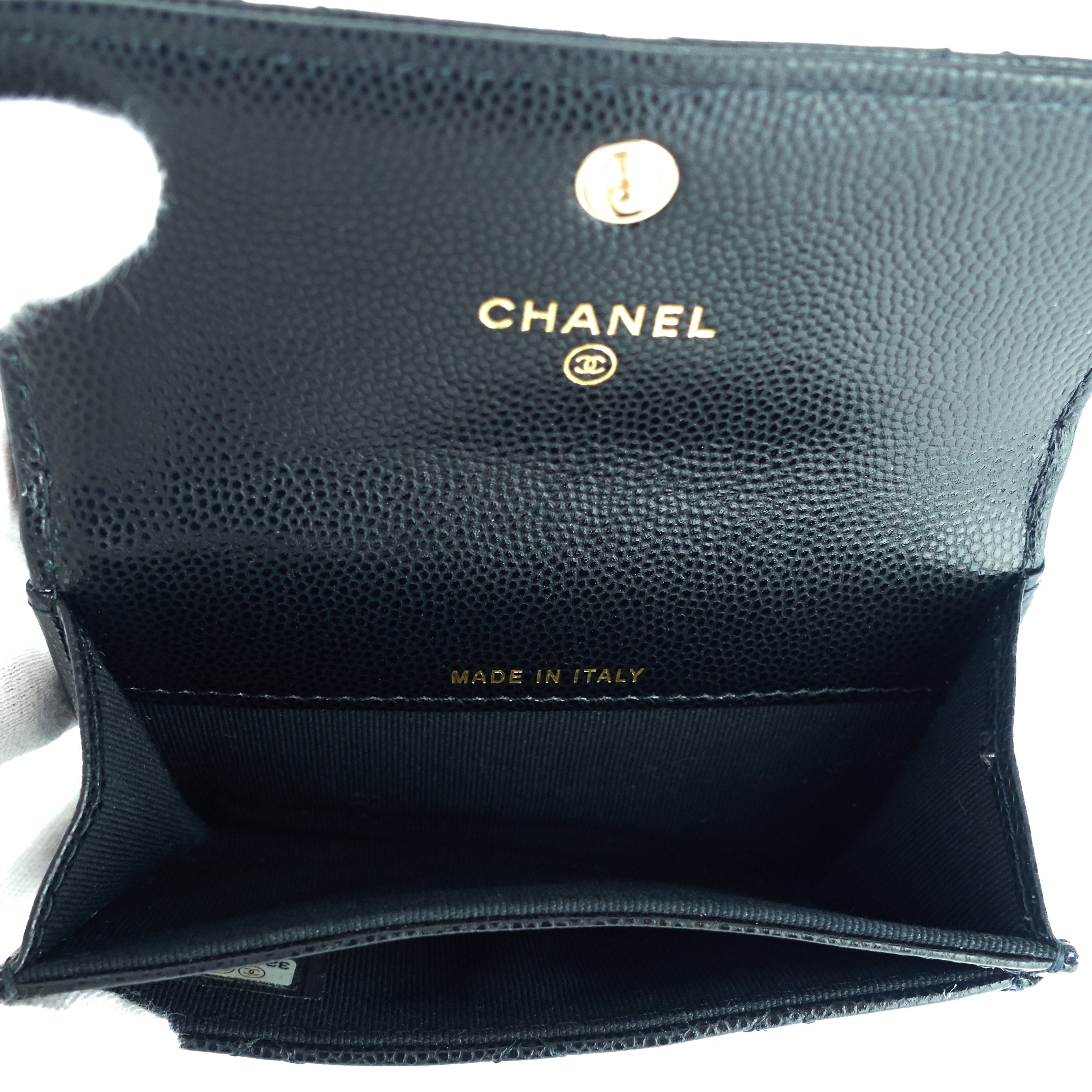 Chanel 23P XL Caviar Leather  Holder