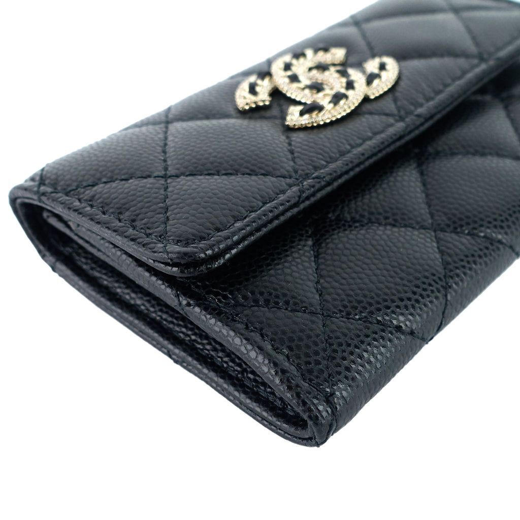 Chanel 23P XL Caviar Leather  Holder