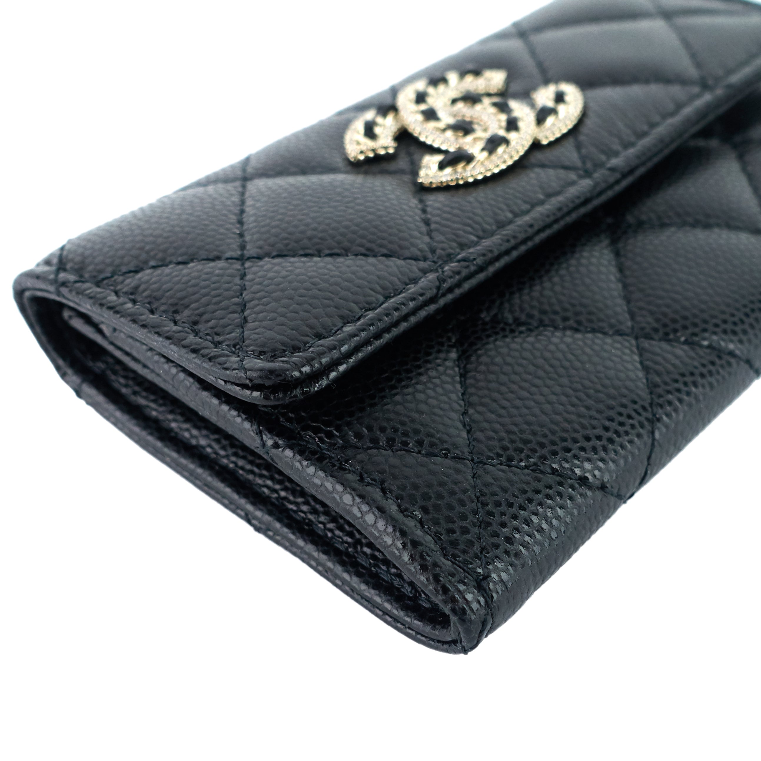 Chanel 23P XL Caviar Leather  Holder