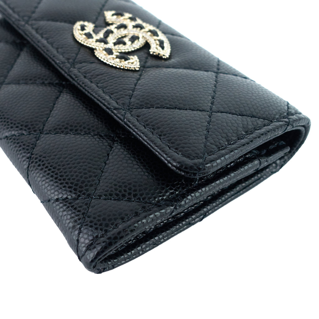 Chanel 23P XL Caviar Leather  Holder