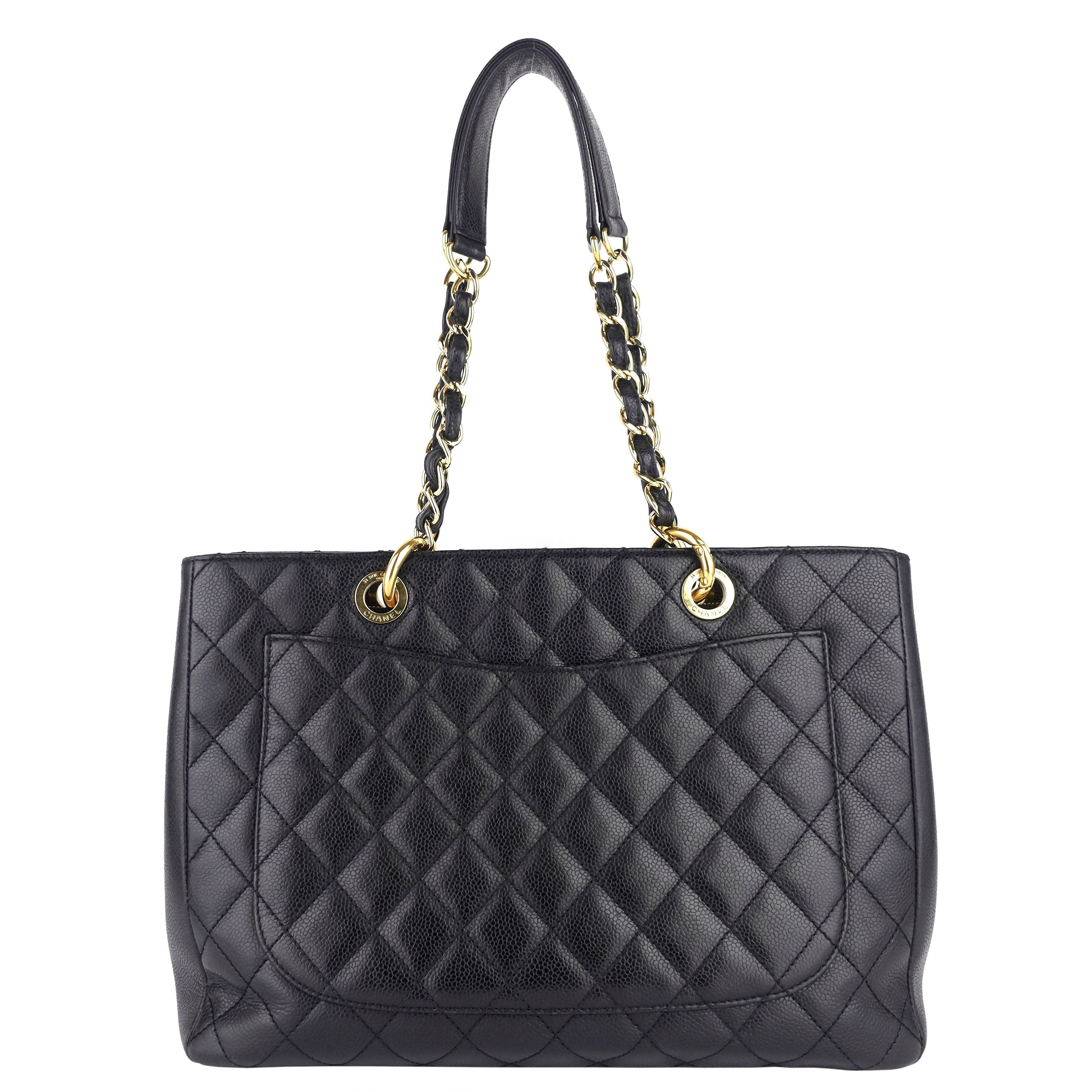 Chanel Grand Shopping Tote GST Caviar Leather Bag