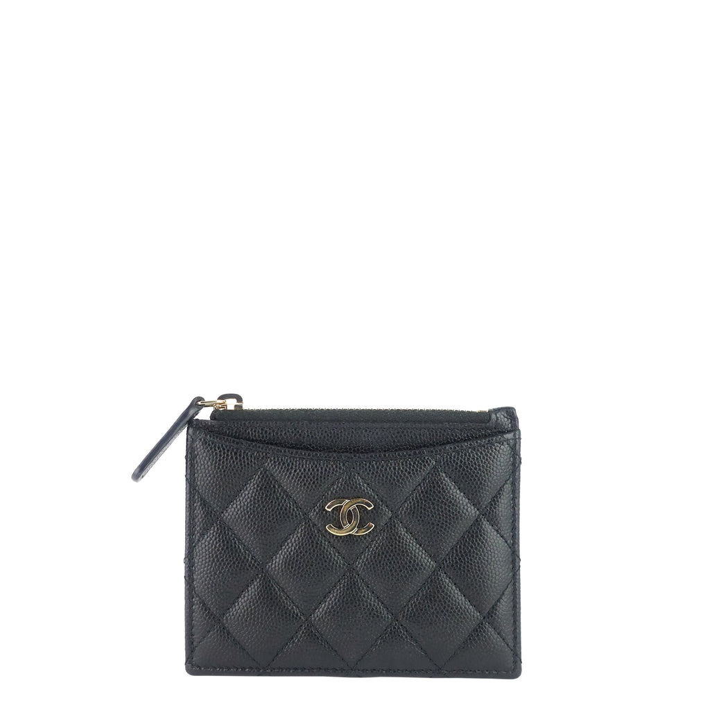 Chanel Classic Zip Caviar Leather holder